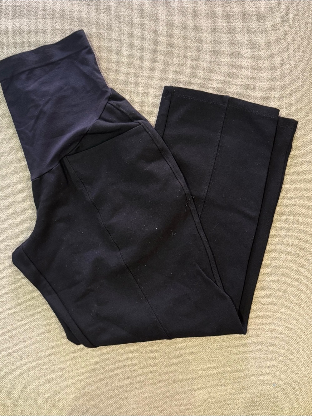 Old Navy Black Boot-Cut Ponte Maternity Pants